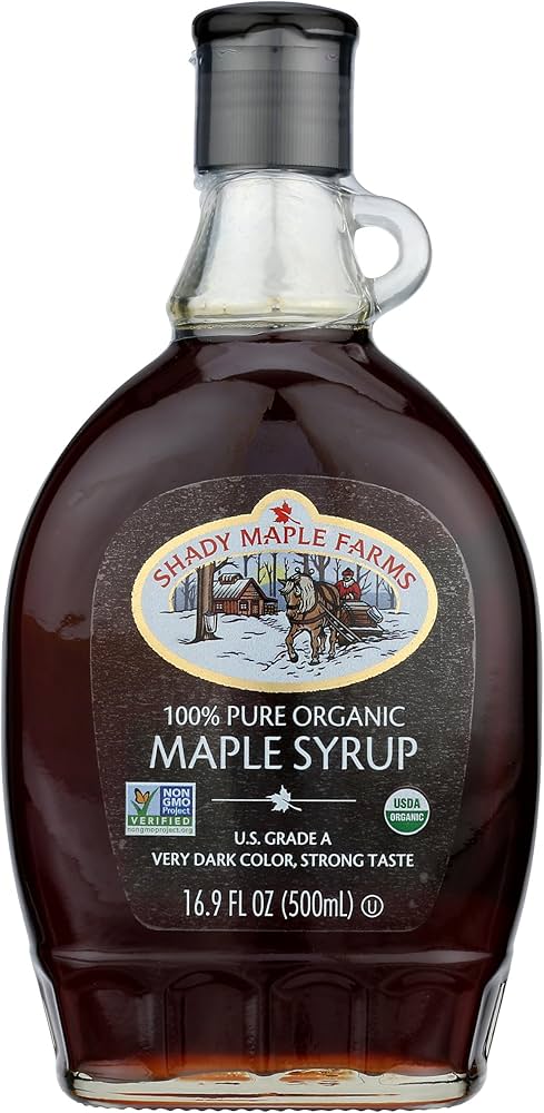 Amazon.com : SHADY MAPLE FARMS Organic Very Dark Maple Syrup, 16.9